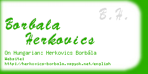 borbala herkovics business card